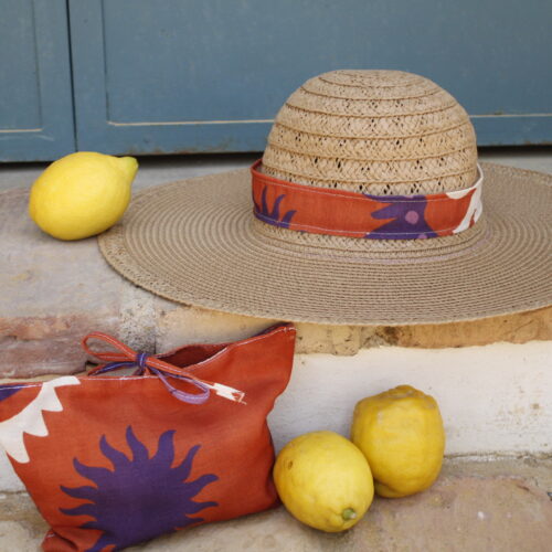 Set Playa ( sombrero+ neceser) Riva